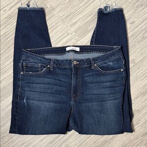 KanCan Dark Blue Ankle Jeans Size XL